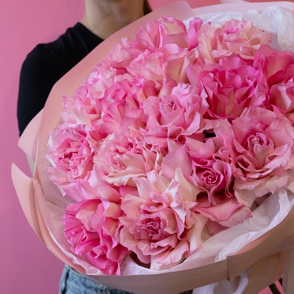 Букет - 143 Большой букет французских роз