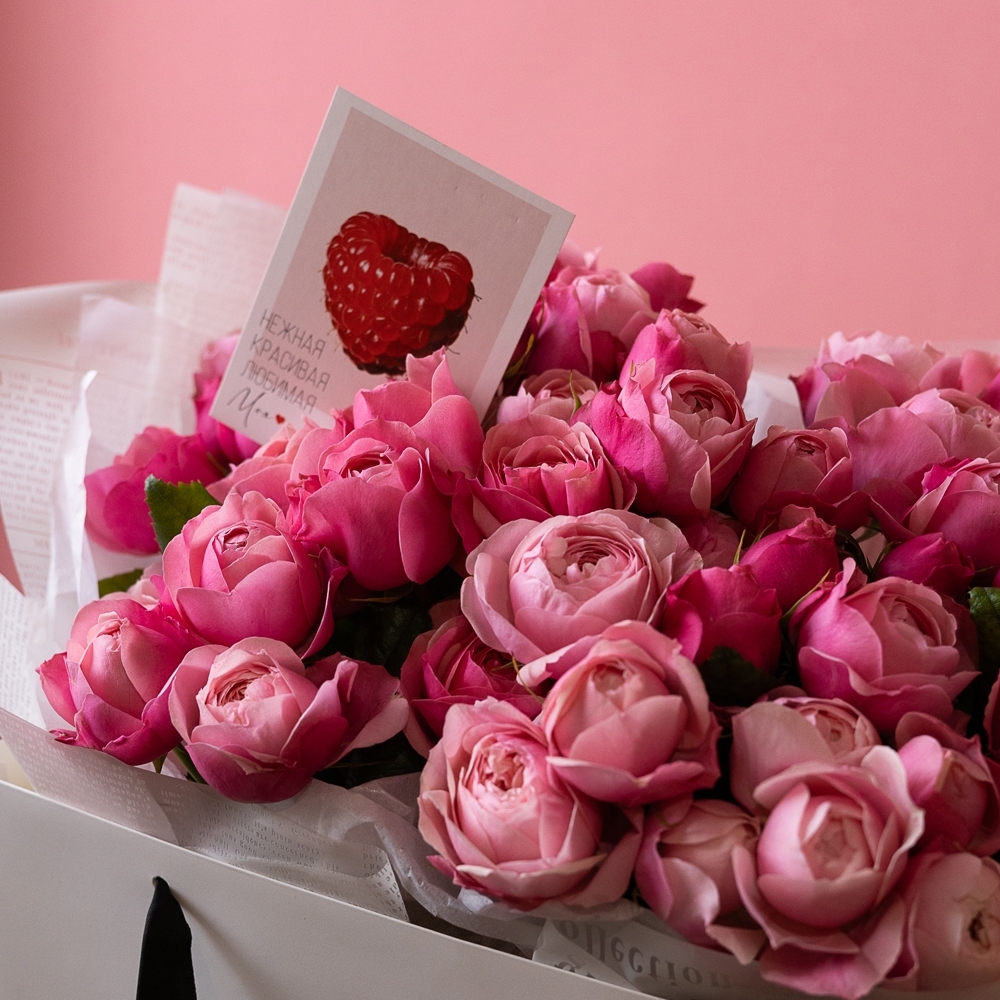 Букет - 150 Букет пионовидных роз Сильва Пинк