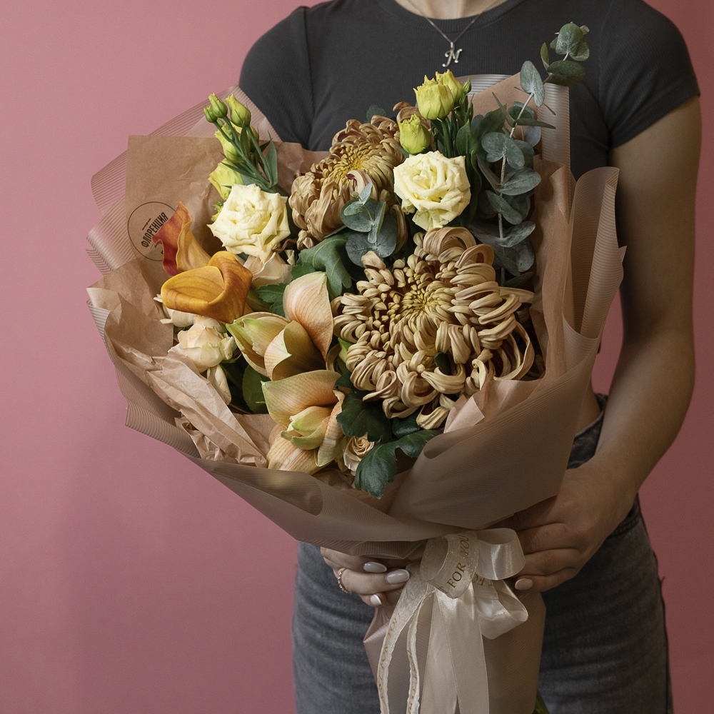 Букет - 117 Сборный букет с каллами