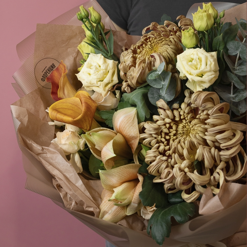 Букет - 117 Сборный букет с каллами