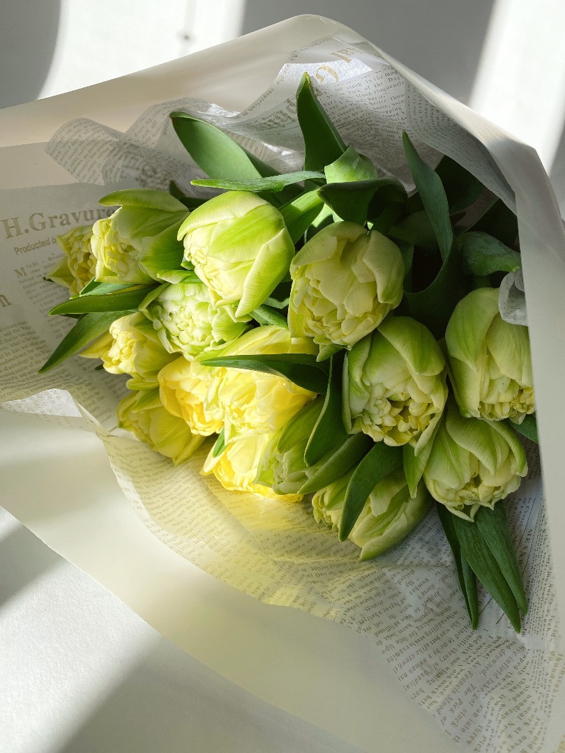 Весна #13 Букет пионовидных тюльпанов 15 шт